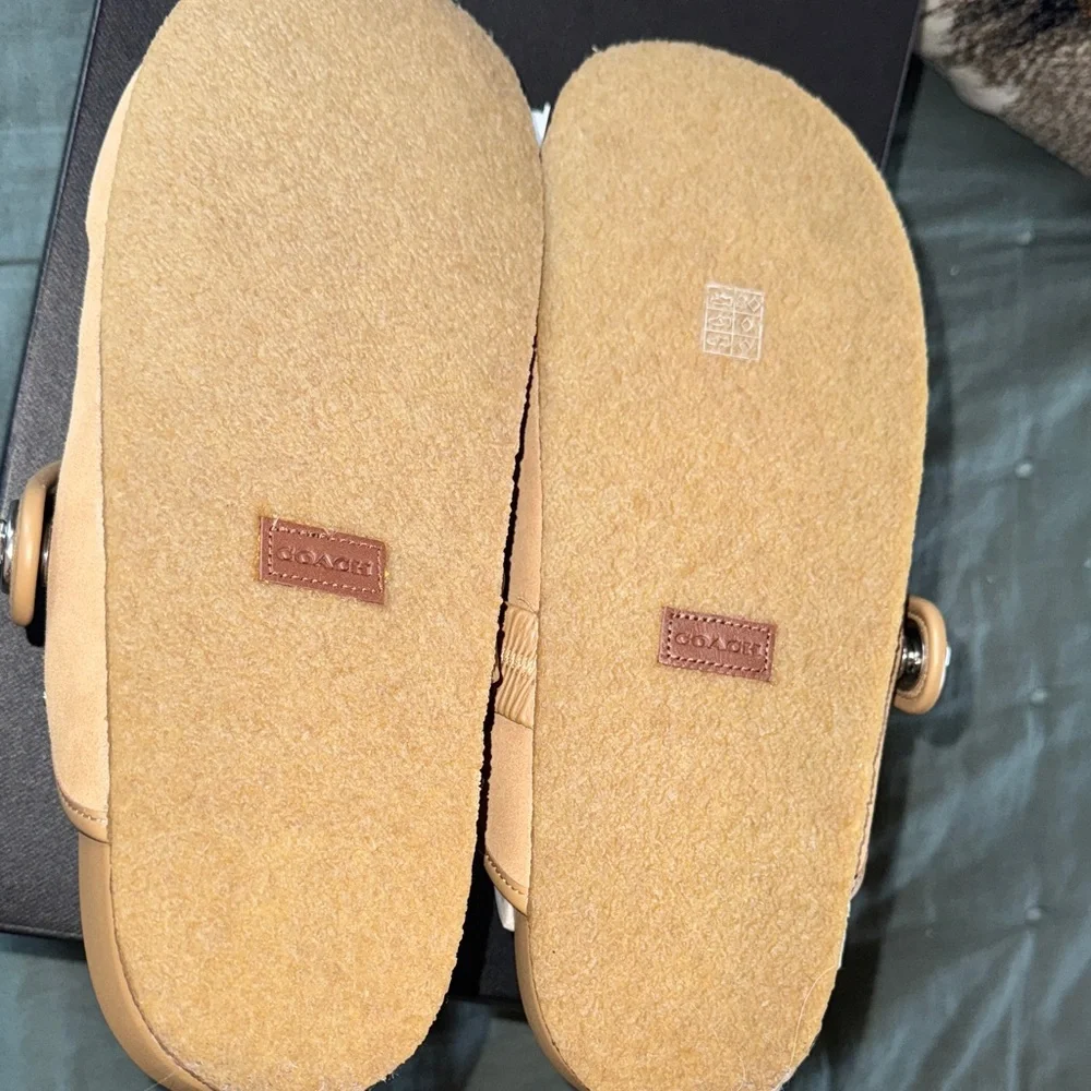 Authentic Coach Blake Suede Rivet Clogs - Picture 5 of 16
